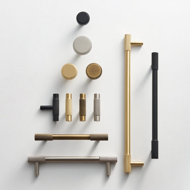 MANHATTAN Barre a T zigrinate in ottone 7 Barre a T in ottone zigrinato MANHATTAN