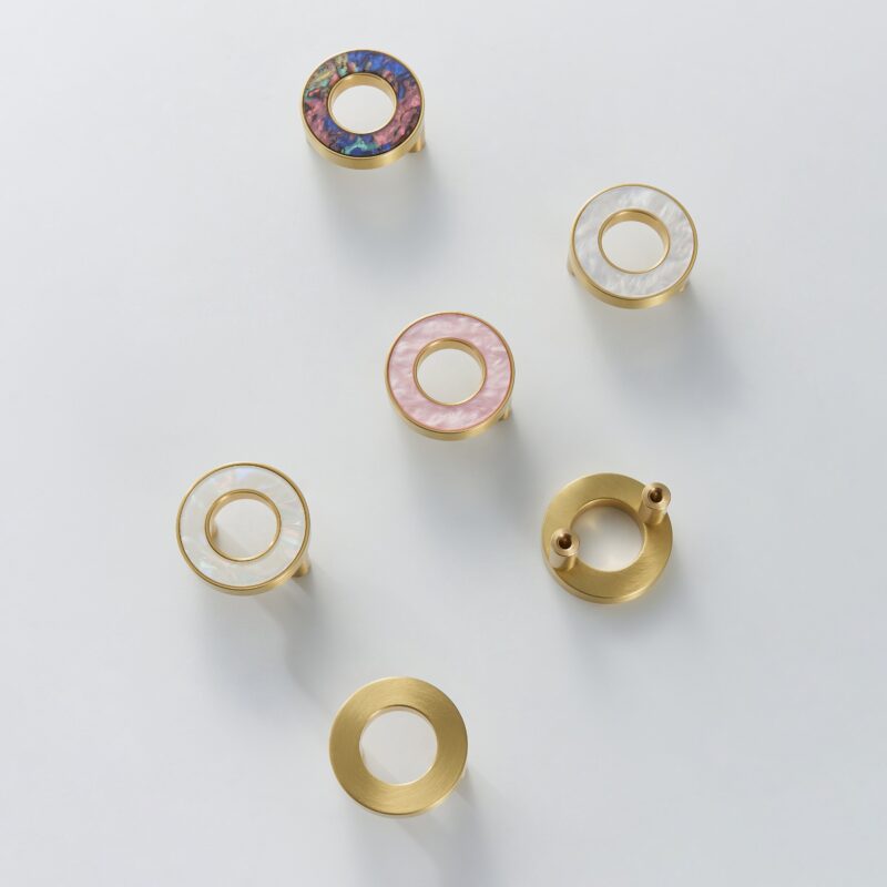 ALBA Poignée en laiton massif et acrylique