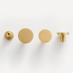 Boutons en laiton massif COMMET