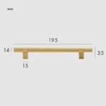 Poignées en laiton massif LEVVA