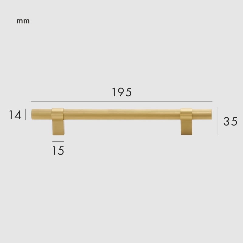 Poignées en laiton massif LEVVA