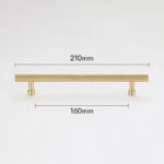 KAARI Tirador de latón macizo