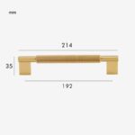 JAROD Asa moleteada de latón macizo