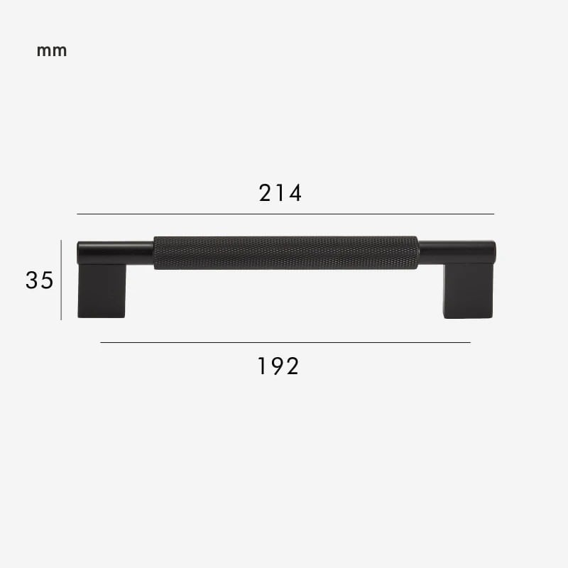 JAROD Asa moleteada de latón macizo