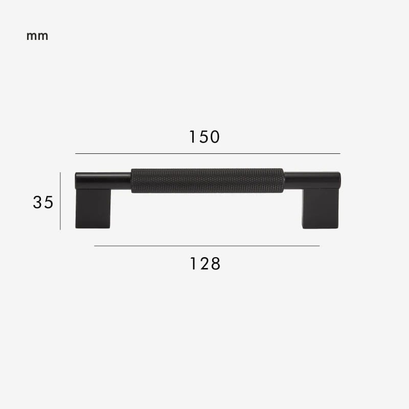 JAROD Asa moleteada de latón macizo