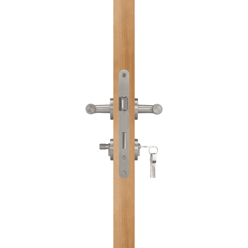 TOLLO Messing-Türgriff und Schloss-Set 32 TOLLO Türgriff- und Schloss-Set aus Messing