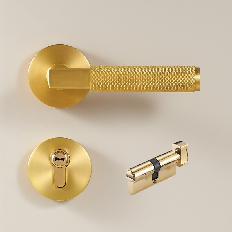 HICE Solid Brass Lever Door Handles & Lock Set 11 HICE Solid Brass Lever Door Handles & Lock Set