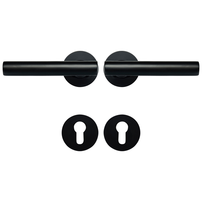 NOVUS Set maniglie e serratura per porte in ottone massiccio 15 Maniglie per porte e set di serrature NOVUS in ottone massiccio