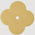 Satin Brass - Solid Clover