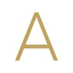 EZRA-cijfers in satijnmessing