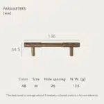 ADAMAS Solid Brass Handles