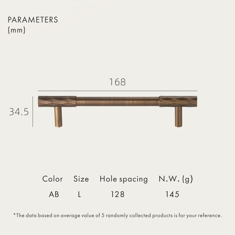 ADAMAS Massive Messinggriffe 16 ADAMAS Griffe aus massivem Messing