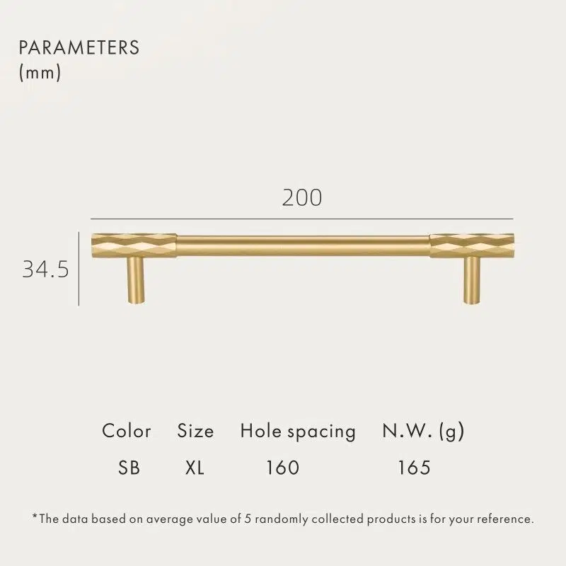 ADAMAS Solid Brass Handles 19 ADAMAS Solid Brass Handles