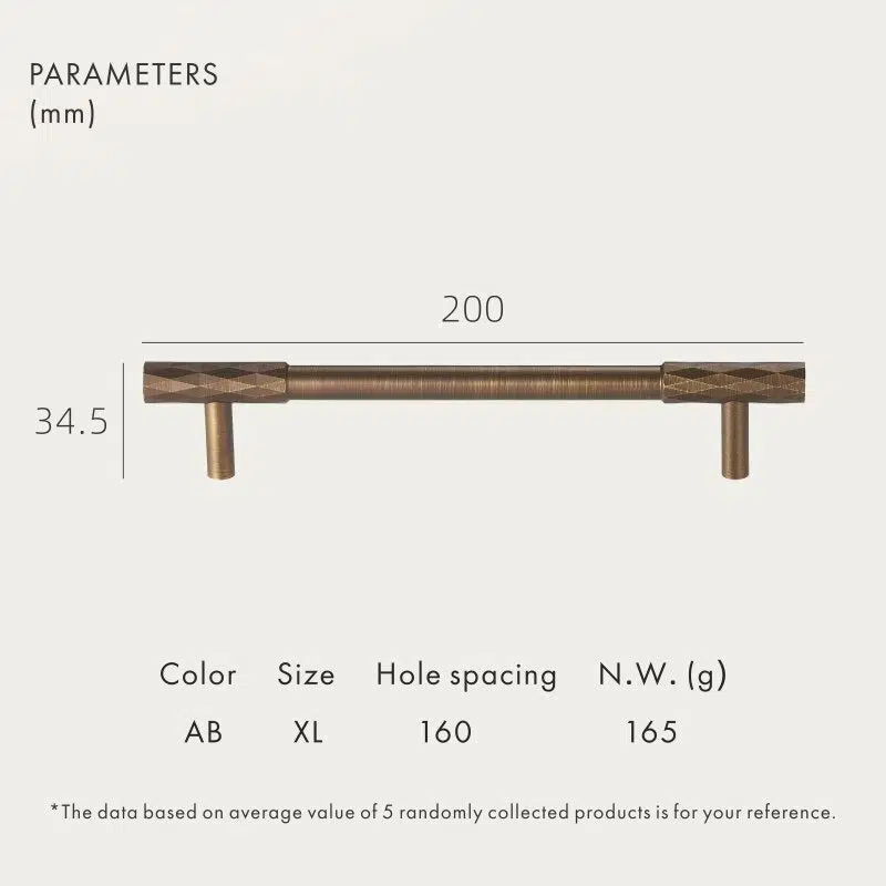 ADAMAS Solid Brass Handles 21 ADAMAS Solid Brass Handles