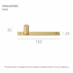 ADAMAS Solid Brass Handles with Plates