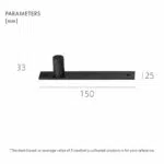 ADAMAS Tiradores de latón macizo con placas