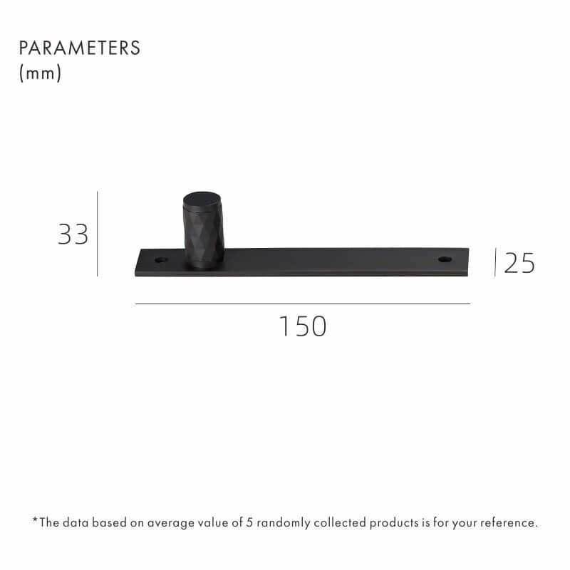 Tiradores de latón macizo ADAMAS con placas 9 ADAMAS Tiradores de latón macizo con placas