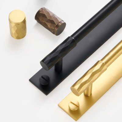 ADAMAS Solid Brass Handles with Plates - meraki.