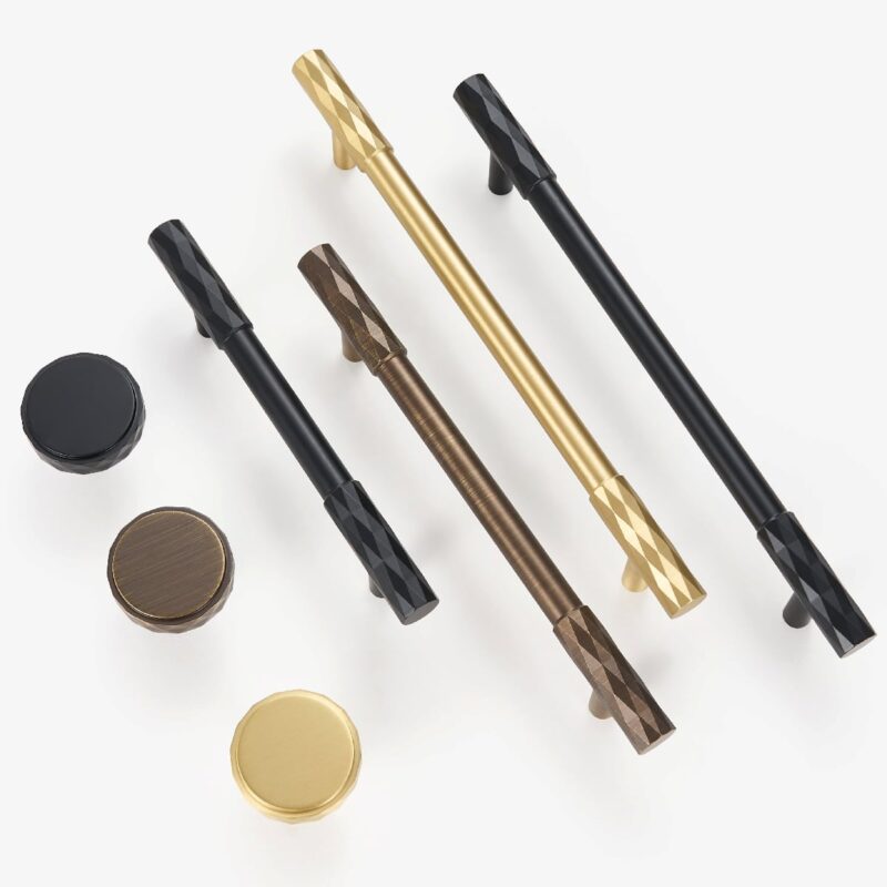 Pomos de latón macizo ADAMAS 4 Pomos de latón macizo ADAMAS