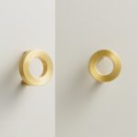 ALBA Poignée en laiton massif et acrylique