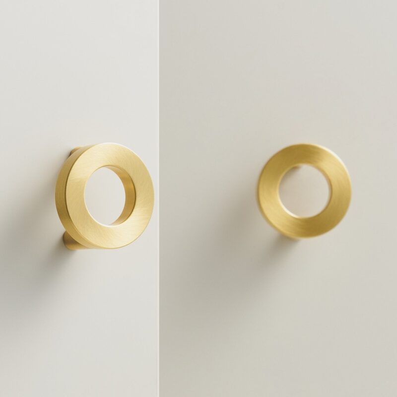 ALBA Poignée en laiton massif et acrylique