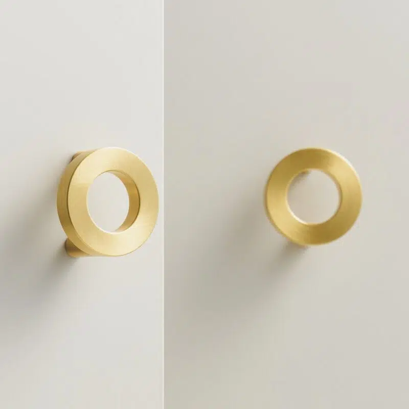 ALBA Tirador de latón macizo y acrílico 4 Tirador ALBA de latón macizo y acrílico