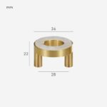 ALBA Poignée en laiton massif et acrylique