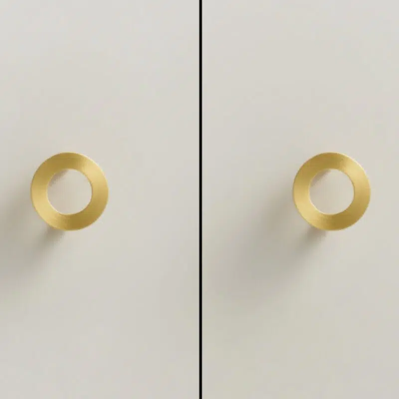 ALBA Tirador de latón macizo y acrílico 9 Tirador ALBA de latón macizo y acrílico