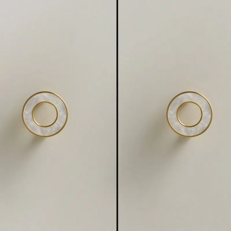 ALBA Tirador de latón macizo y acrílico 12 Tirador ALBA de latón macizo y acrílico