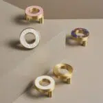 Tirador ALBA de latón macizo y acrílico