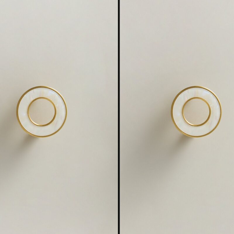 ALBA Poignée en laiton massif et acrylique