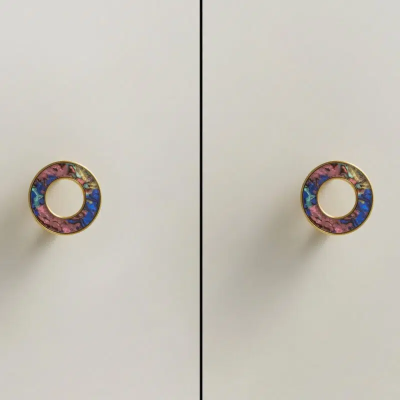 ALBA Tirador de latón macizo y acrílico 8 Tirador ALBA de latón macizo y acrílico