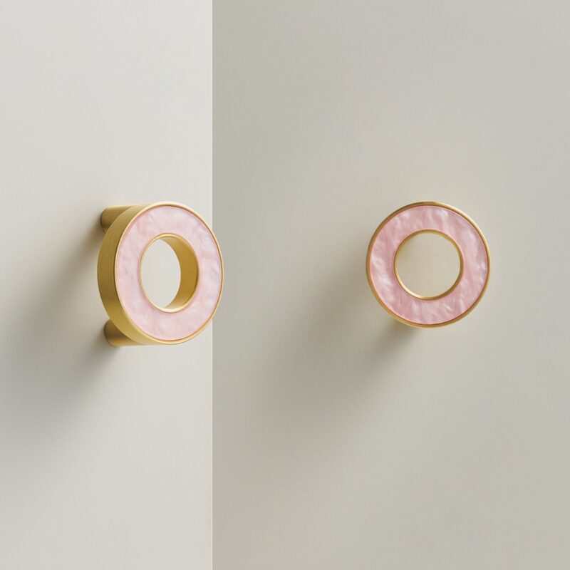 ALBA Poignée en laiton massif et acrylique