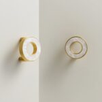 ALBA Poignée en laiton massif et acrylique