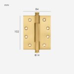 Cerniera in ottone massiccio ALVO