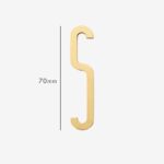 AMYTHUS Satin-Buchstaben aus massivem Messing