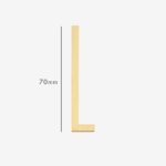 AMYTHUS Satin-Buchstaben aus massivem Messing