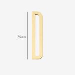 AMYTHUS Satin-Buchstaben aus massivem Messing