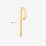 AMYTHUS Satin-Buchstaben aus massivem Messing