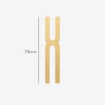 AMYTHUS Satin-Buchstaben aus massivem Messing