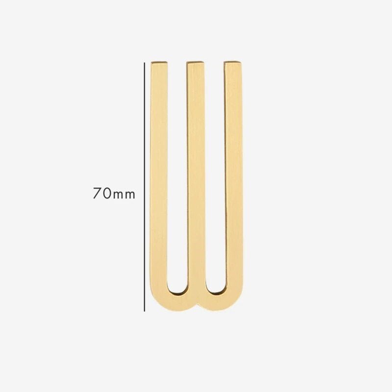 AMYTHUS Satin-Buchstaben aus massivem Messing