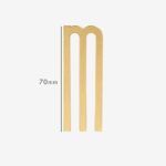 AMYTHUS Satin-Buchstaben aus massivem Messing