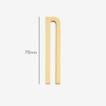 AMYTHUS Satin-Buchstaben aus massivem Messing