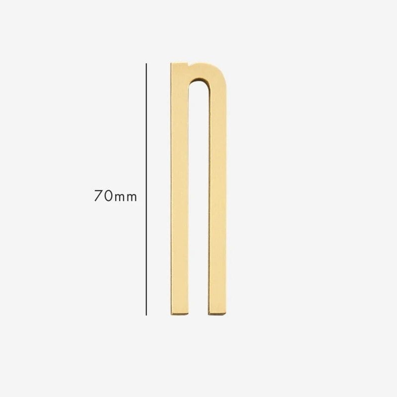 AMYTHUS Satin-Buchstaben aus massivem Messing