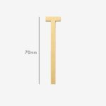 AMYTHUS Satin-Buchstaben aus massivem Messing