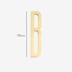 AMYTHUS Satin-Buchstaben aus massivem Messing