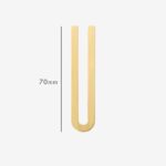 AMYTHUS Satin-Buchstaben aus massivem Messing