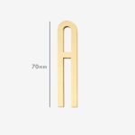 AMYTHUS Satin-Buchstaben aus massivem Messing