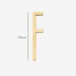 AMYTHUS Satin-Buchstaben aus massivem Messing