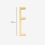 AMYTHUS Satin-Buchstaben aus massivem Messing